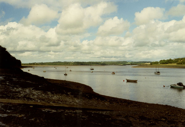 View looking up the River Cleddau from Black Tar